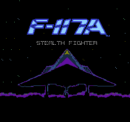 F-117A - Stealth Fighter (USA) Title Screen